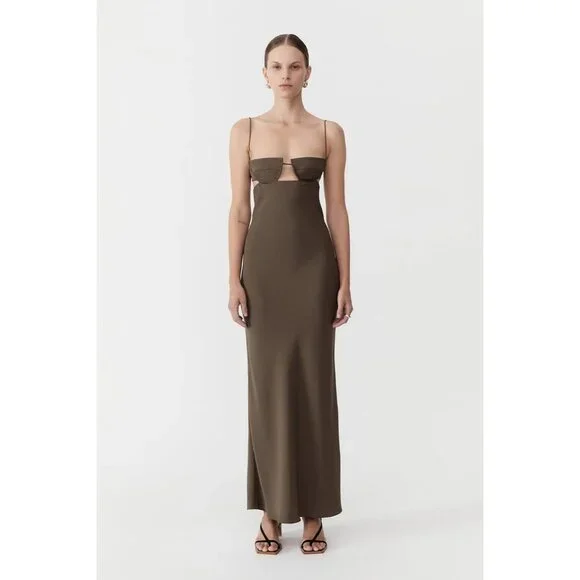 St. Agni Olive Maxi Dress - Picture 2 of 5